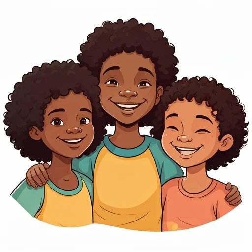 Crianças sorridentes em um projeto comunitário brasileiro